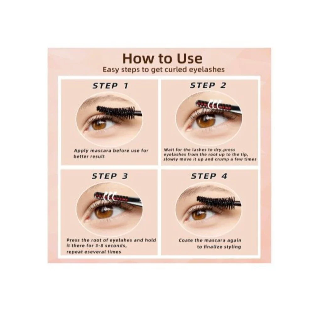 Heated Eyelash Curlers Fast Heat up Within 10s- 24 Hours Long Lasting Rechargeab